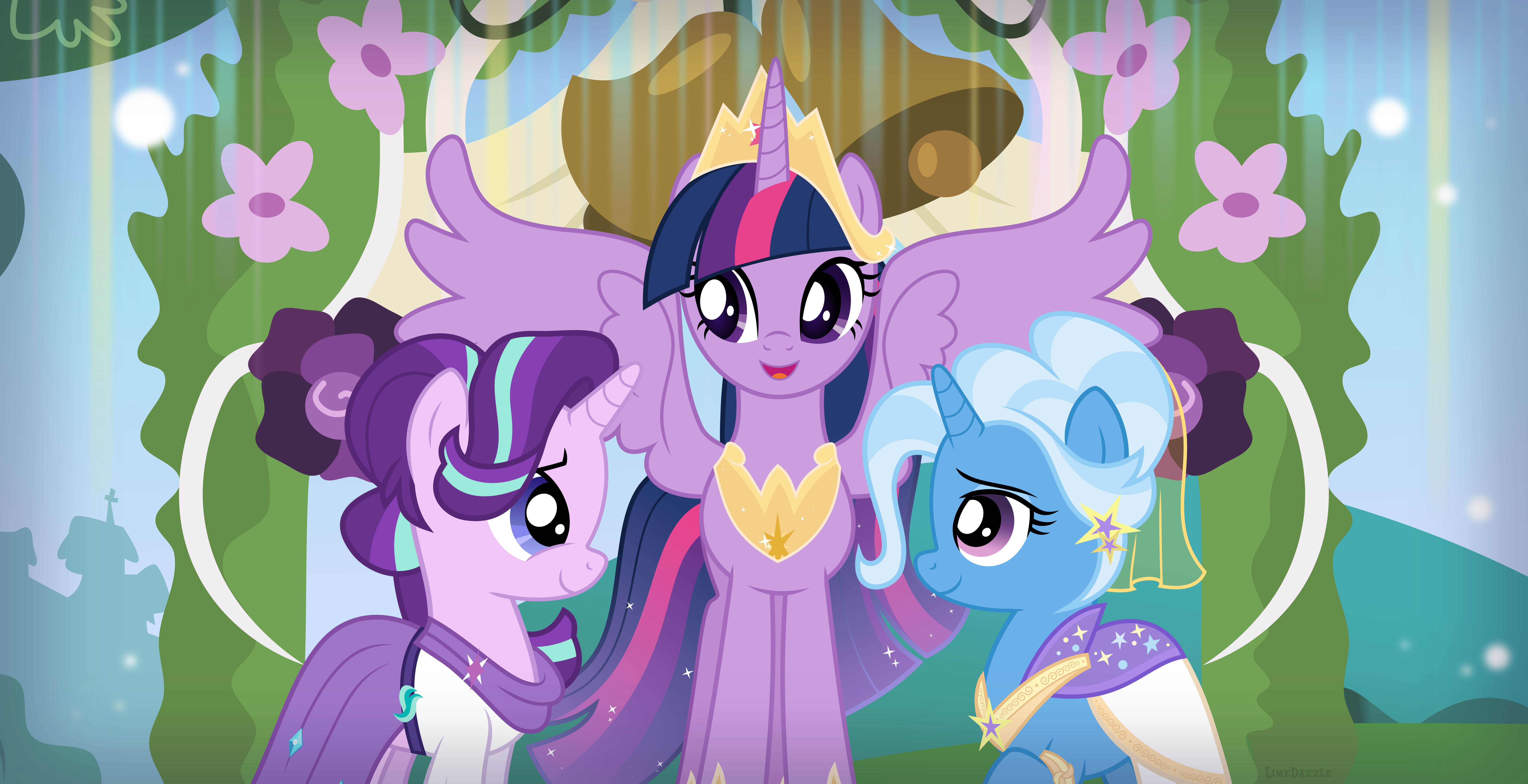 My Little Pony: Friendship Is Magic 8k Ultra HD, Trixie (My Little Pony), Twilight Sparkle, Starlight Glimmer