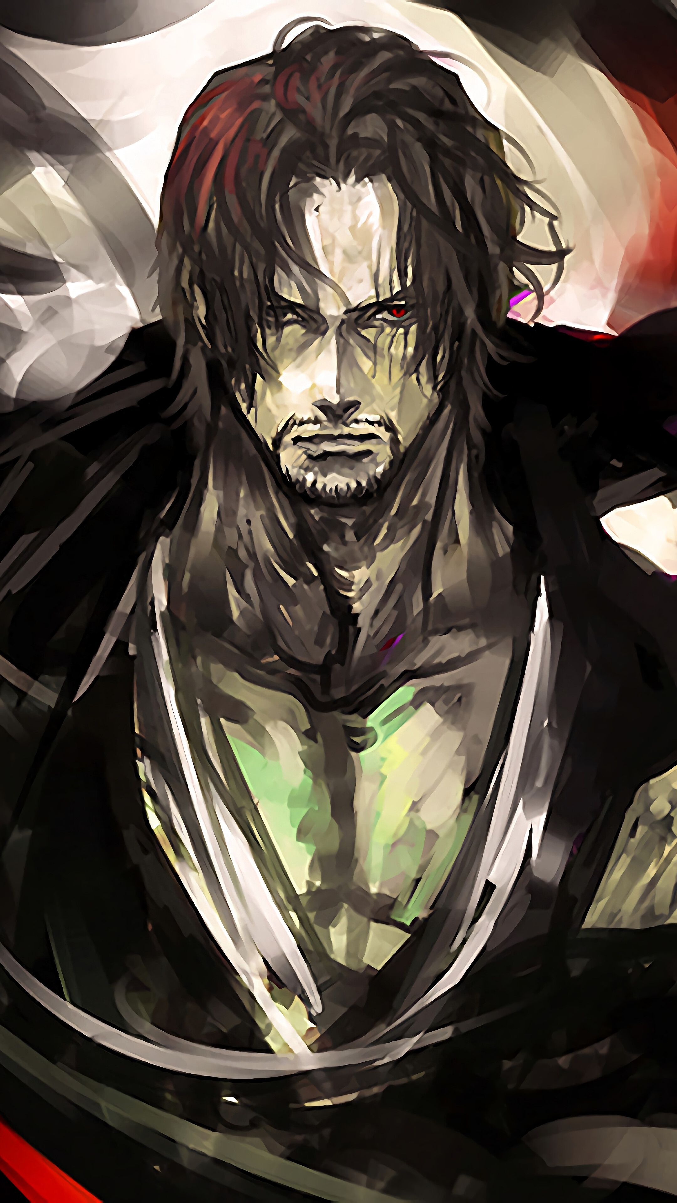 Mihawk, Shanks, One Piece, 4k
